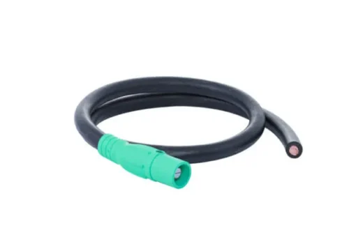Pig Tails 400A 4/0AWG Type SC Series 16 Male to Blunt 6FT Green by Power Assemblies